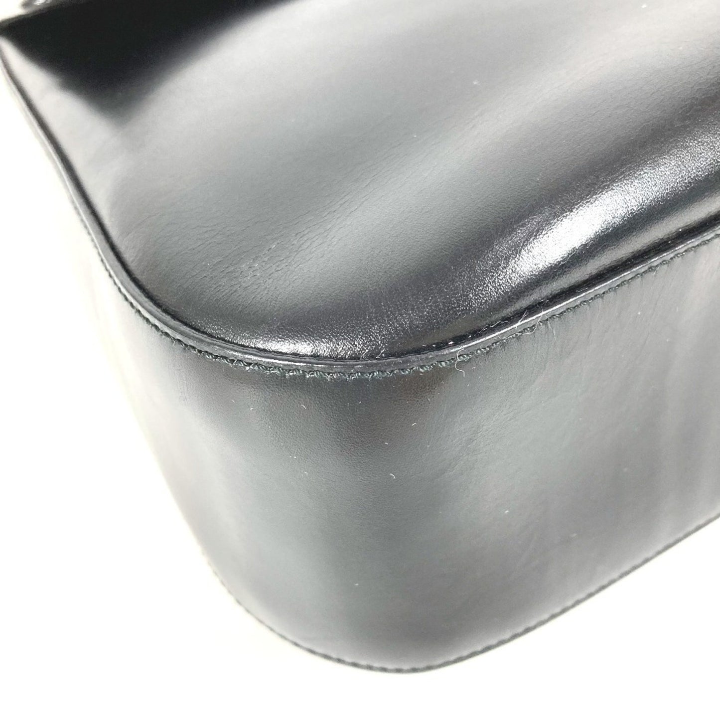 Prada B7470 Logo Flap Shoulder Bag In Leather