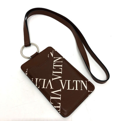 Valentino Valentino Logo All-Over Pattern Strap Smartphone Accessory Neck Shoulder Bag Leather