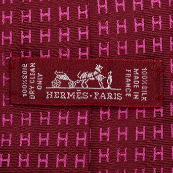 Hermes H Logo Tie