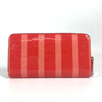 Louis Vuitton M58036 Monogram Vernis Rayure Zippy Wallet Long Round Zipper