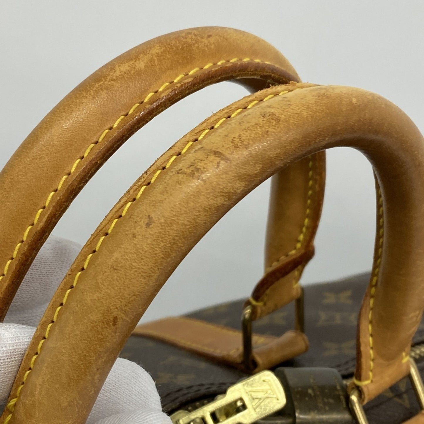 Louis Vuitton Monogram Keepall Bandouliere 55 Boston Bag M41414 Brown