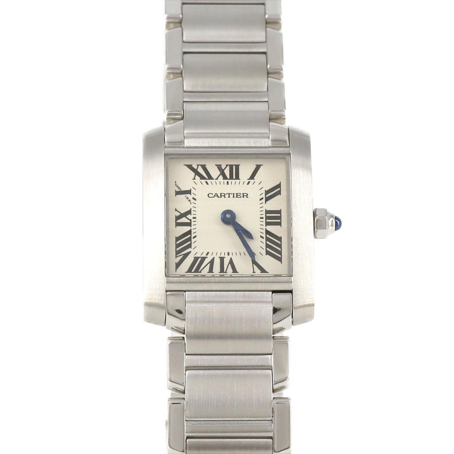 Cartier Tank Franaise Sm W51008Q3 Stainless Steel Quartz Watch