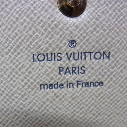 Louis Vuitton Damier Azur Portefeuille Sarah Wallet N61735 Leather Bifold Long