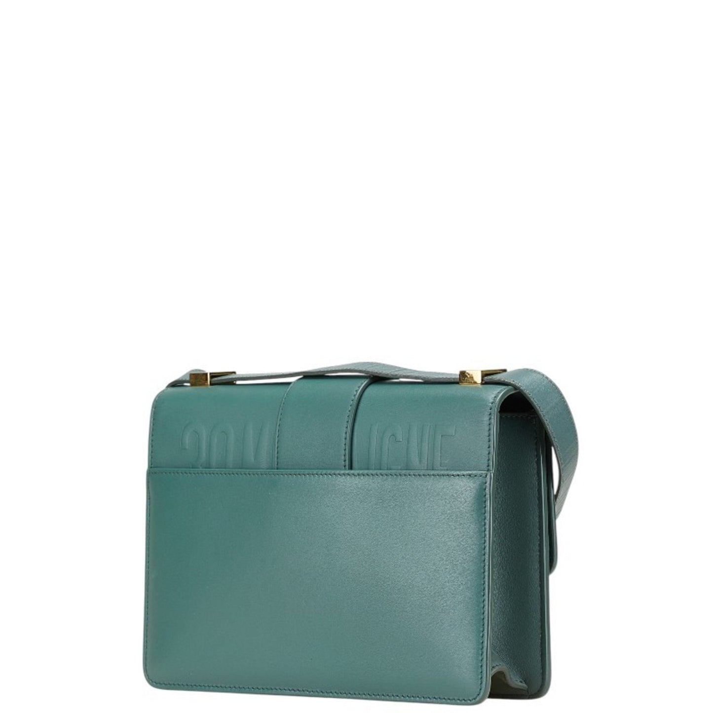 Christian Dior Dior 30 Montaigne Shoulder Bag In Green Calfskin Leather