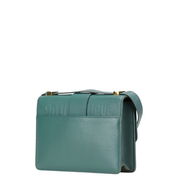 Christian Dior Dior 30 Montaigne Shoulder Bag In Green Calfskin Leather