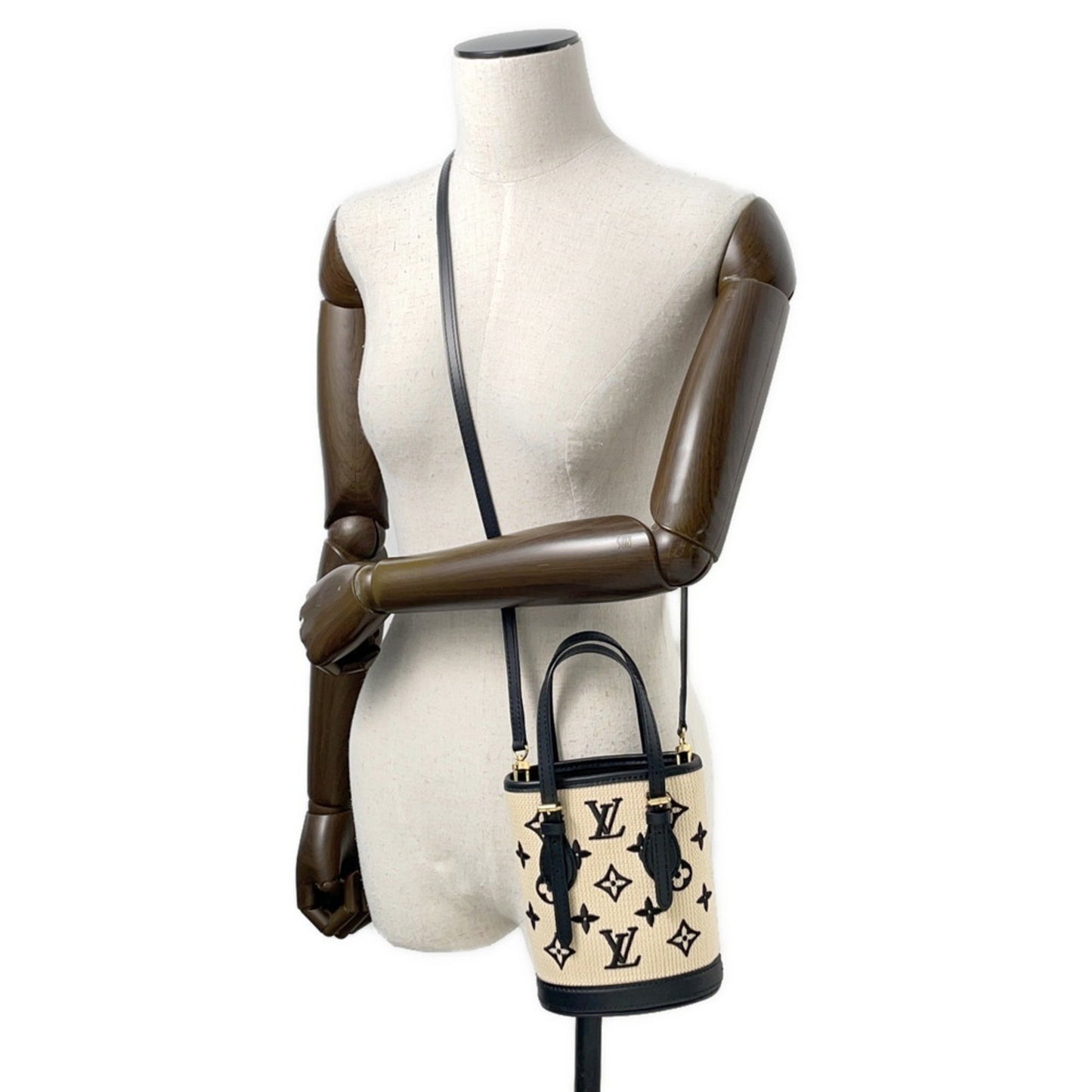 Louis Vuitton Monogram Nano Baguette Shoulder Bag M82418 Louis Vuitton 2-Way Black