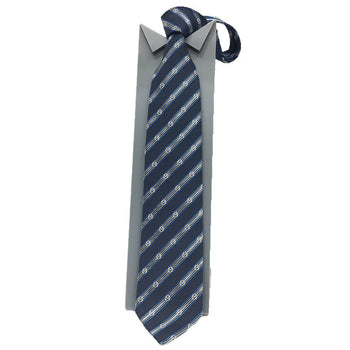 Gucci Gucci Tie Gg Stripe Silk Navy X Grey