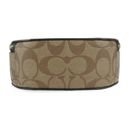 Coach Basquiat Canteen Crossbody Signature Handbag C5658 Leather Khaki Multicolor Shoulder Bag