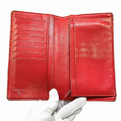 Chanel Boy Red Long Wallet