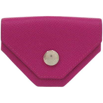Hermes Herms Vin Quatre Epsom Rose Purple Coin Case Wallet 0574