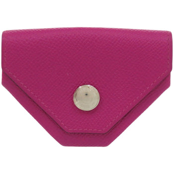 Hermes Herms Vin Quatre Epsom Rose Purple Coin Case Wallet 0574