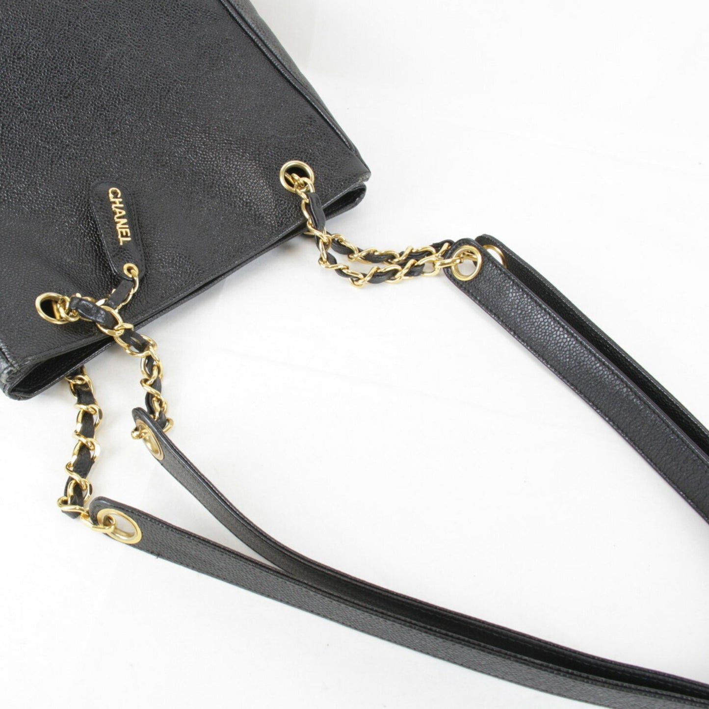 Chanel Triple Coco Shoulder Bag Leather Black
