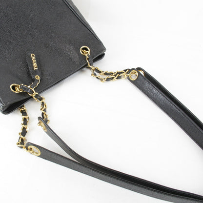 Chanel Triple Coco Shoulder Bag Leather Black