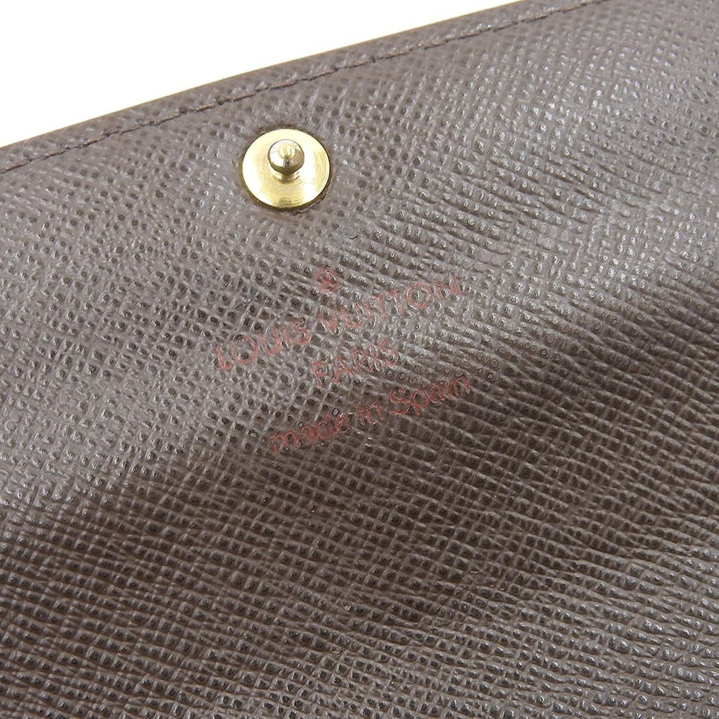 Louis Vuitton Damier Portefeuille Sarah N61734 Ebene Long Wallet