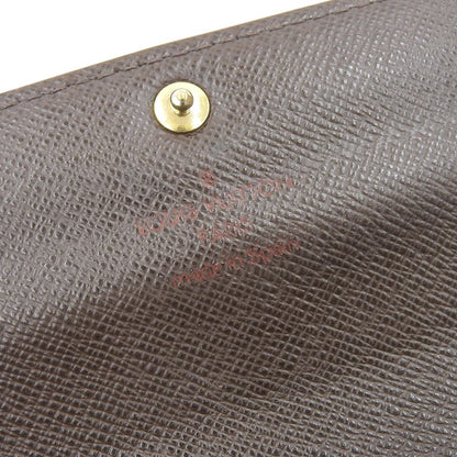 Louis Vuitton Damier Portefeuille Sarah N61734 Ebene Long Wallet