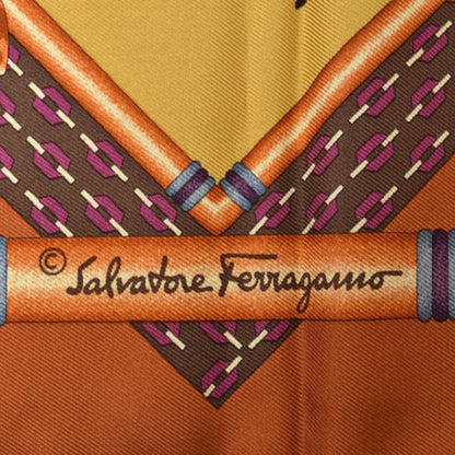 Salvatore Ferragamo Scarf/Muffler With Animal Motif