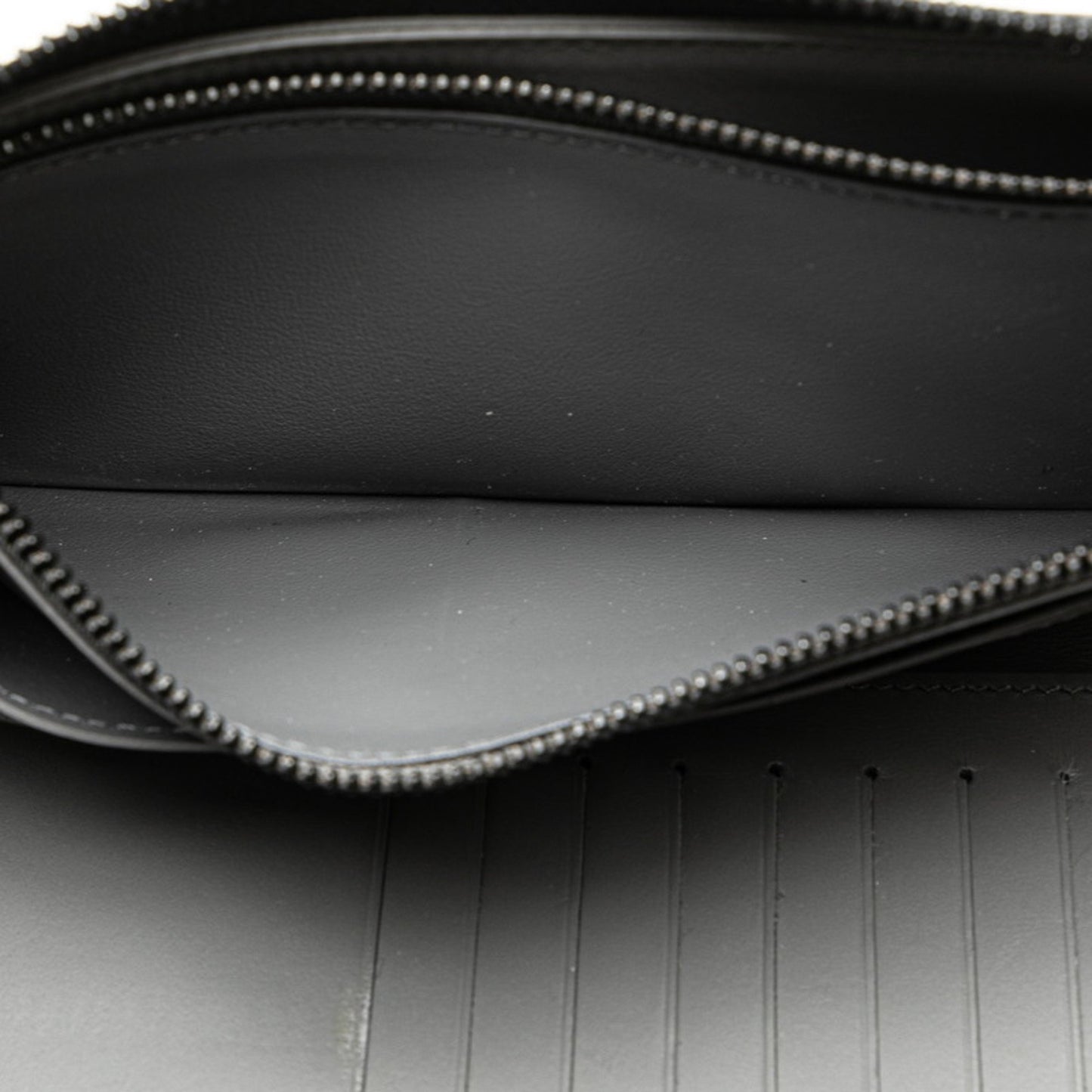 Louis Vuitton Monogram Shadow Zippy Wallet Vertical Long M81384 Grey Leather