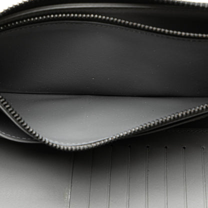 Louis Vuitton Monogram Shadow Zippy Wallet Vertical Long M81384 Grey Leather