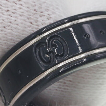 Gucci Icon Ring 225985 750 Wg Synthetic Corundum Size 9.5 Us5 Gg