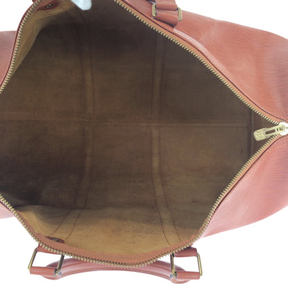 Louis Vuitton Louis Vuitton Epi Keepall 50 Brown Gold Hardware Leather M42963 Boston Bag Handbag