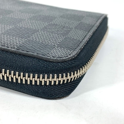 Louis Vuitton N63077 Damier Graphite Zippy Organizer Long Wallet Round Zipper Canvas