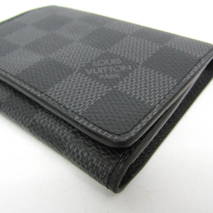 Louis Vuitton Envelope Business Card Holder N63338 Damier Graphite Business Card Case Black