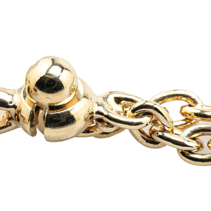 Chanel Heart Coco Mark Rhinestone Keychain Bag Charm Gold Pink Plated
