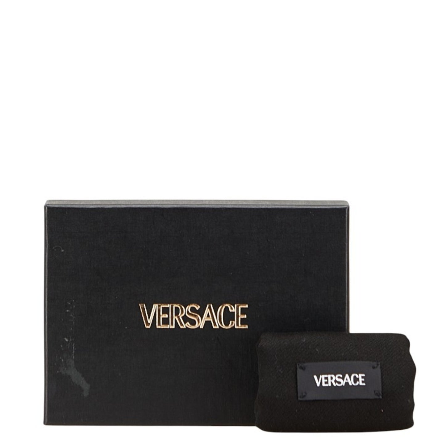Versace Medusa Bifold Wallet Ivory White Leather