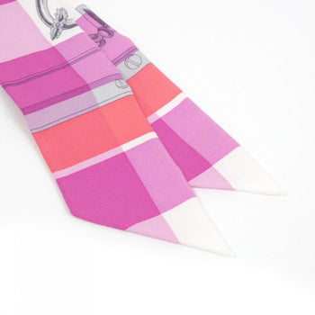 Hermes Mors Et Gourmettes Vichy Twilly Scarf 063206S