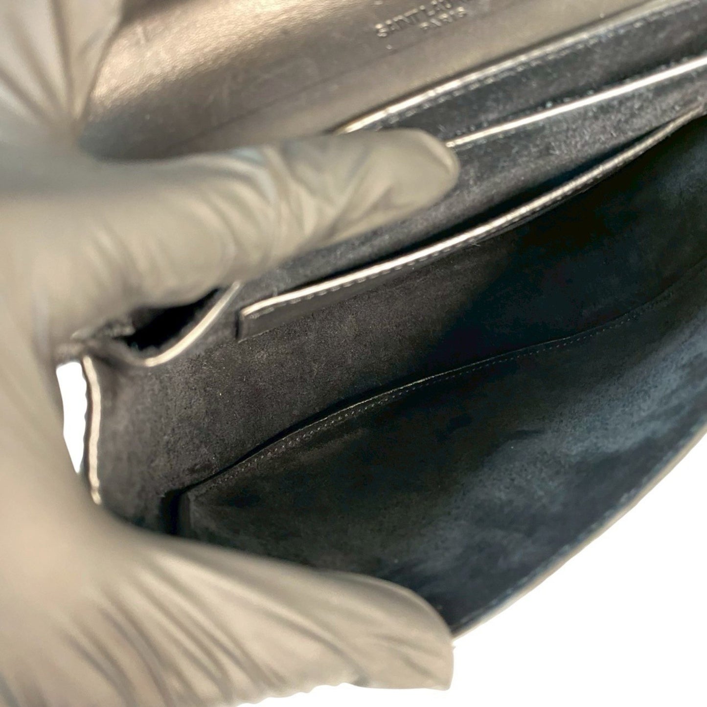 Yves Saint Laurent Saint Laurent Paris Kaia Small Ysl Logo Leather Shoulder Bag/Pochette In Black