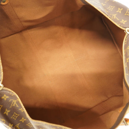 Louis Vuitton Monogram Keepall 55 Boston Bag M41424 Brown