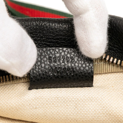 Gucci Sherry Line Body Bag/Waist Bag 527792 Black Leather