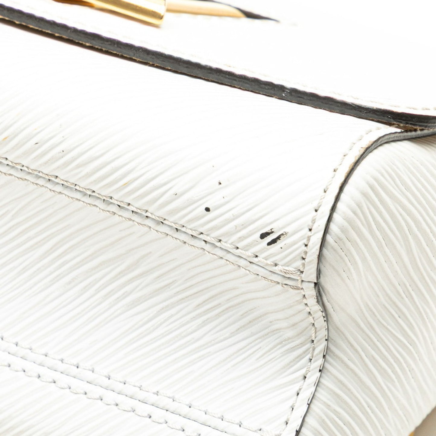 Louis Vuitton Epi Twist Pm Crossbody Chain Shoulder Bag M59886 White Leather