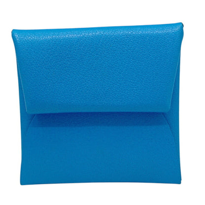 Hermes Bastia Blue Chevre B Stamp 2023 Wallet/Coin Case Coin Purse Leather Goods