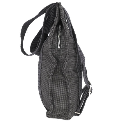 Hermes Air Line Ad Pm Canvas Tote Bag/Backpack In Gray/Black Nylon