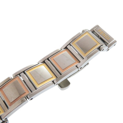 Fendi Secret 2 Time Zone 5500L Stainless Steel Gold Quartz Watch 1915 Fendi