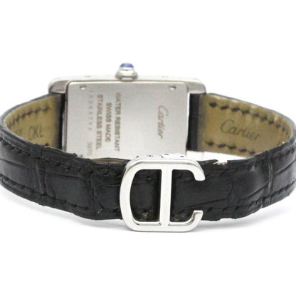 Cartier Tank Americaine Sm Steel Leather Quartz