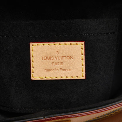 Louis Vuitton Monogram Duffle Bag Handbag Shoulder M43587 Brown Leather