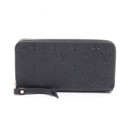 Louis Vuitton Zippy Wallet Monogram Empreinte Noir Round Long Leather