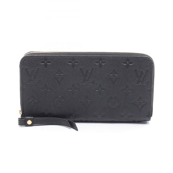 Louis Vuitton Zippy Wallet Monogram Empreinte Noir Round Long Leather