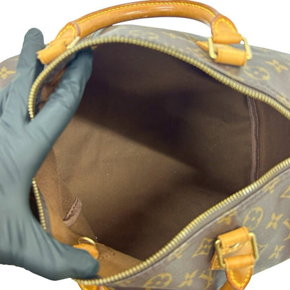 Louis Vuitton Speedy 25 Monogram Leather Handbag/Mini Boston Bag