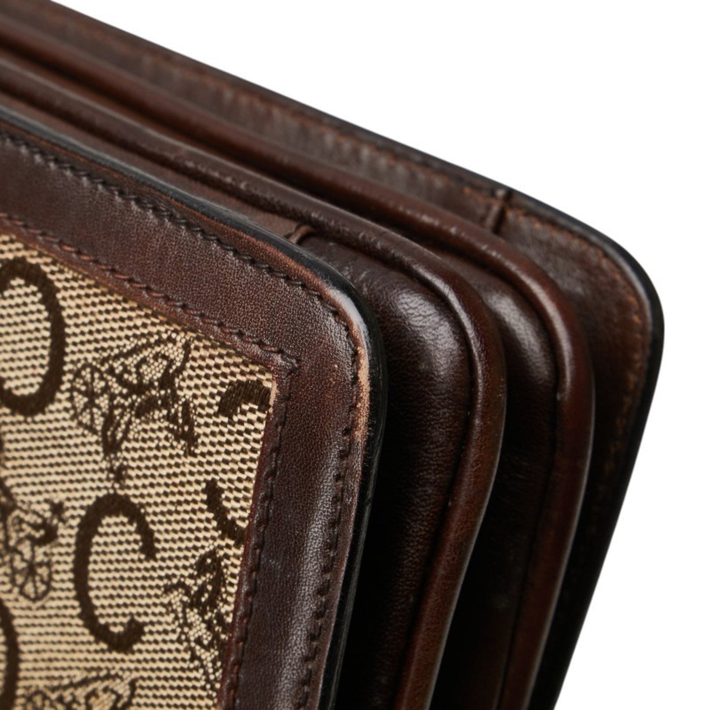 Celine C Macadam One-Shoulder Bag In Brown Canvas