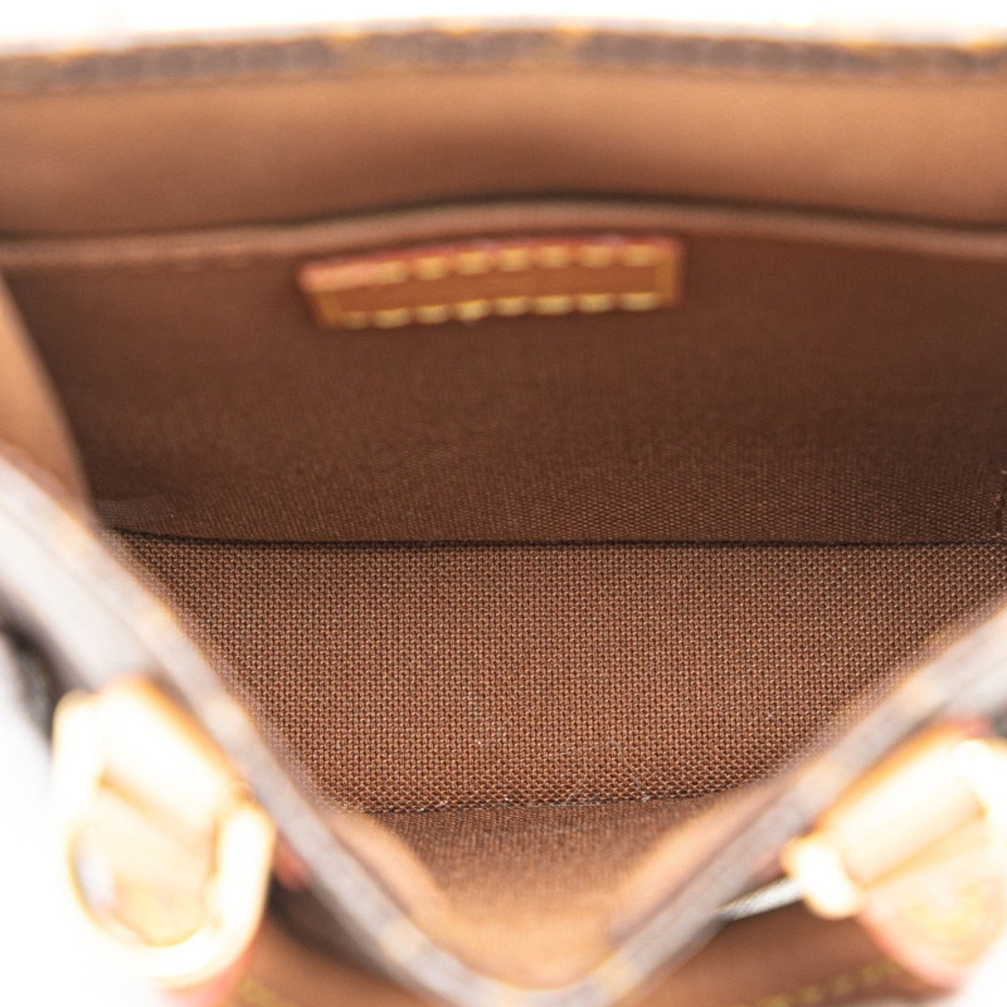 Louis Vuitton Monogram Petite Sac Plat Handbag/Shoulder Bag 2Way M81295 Brown Leather