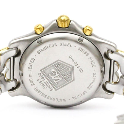Tag Heuer Sel Chronograph Gold Plated Steel Watch Cg1121Polished