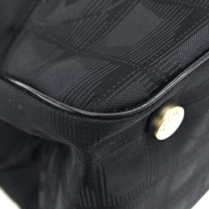 Chanel Tote Bag New Travel Line Mm A15991 Black Nylon Canvas Leather