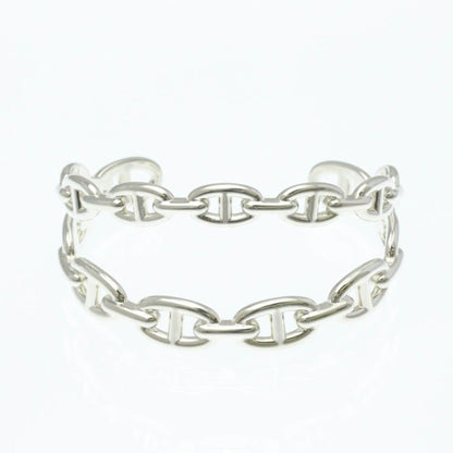 Hermes Chaine D'Ancre Silver 925 No Stone Bangle Silver