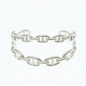 Hermes Chaine D'Ancre Silver 925 No Stone Bangle Silver