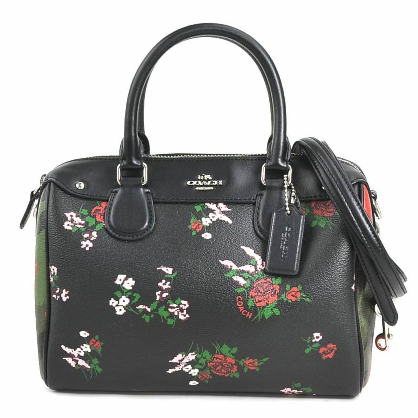 Coach Coach Handbag Shoulder Bag Leather Black