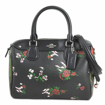 Coach Coach Handbag Shoulder Bag Leather Black