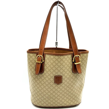 Celine Macadam M95 Tote Bag Shoulder Bag/Leather Beige